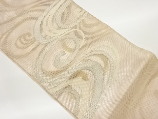 JAPANESE FUKURO OBI FOR SUMMER / WOVEN SPIRAL